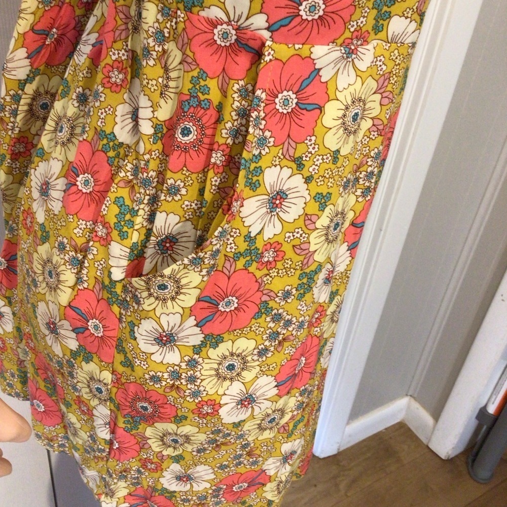 Lily Rose Juniors Yellow Floral Criss Cross Back Romper Size XXL - Picture 4 of 9